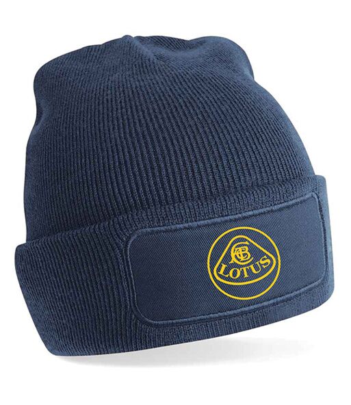 LOTUS BEANIE HAT - NAVY